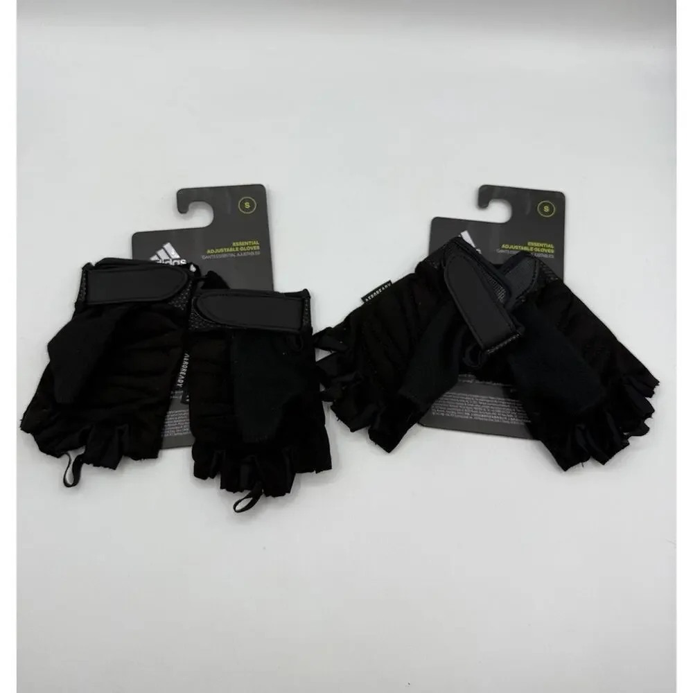Adidas Aeroready Adjustable Essential Half-Finger Gloves RED Sz S Unisex 2 Lot